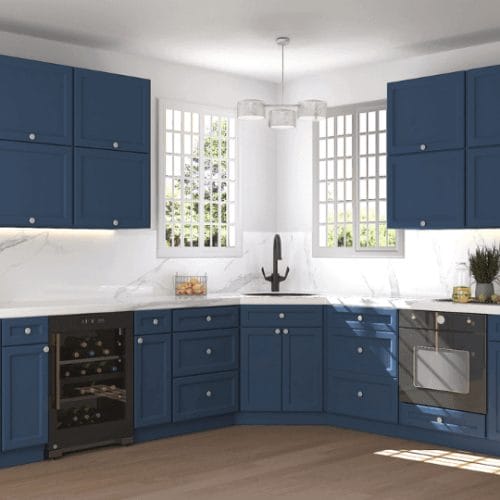 Imperial Midnight Blue Shaker Kitchen Cabinets