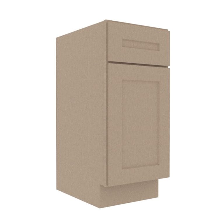 Noble Honey Wheat Shaker Vanity Sink Base Cabinet with 1 Door