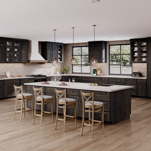 Refined Shaker Modern Slate Kitchen Cabinets