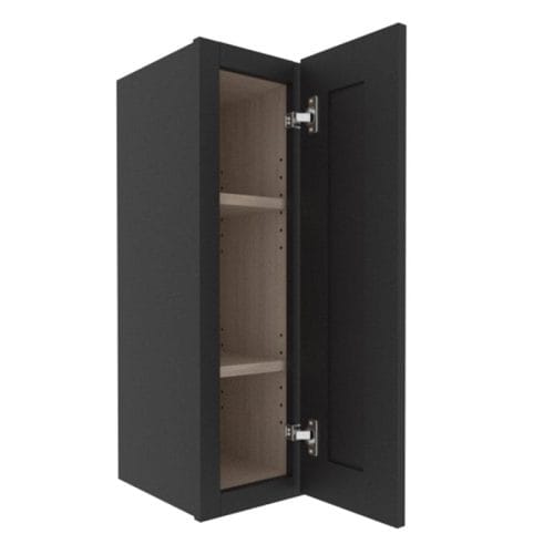 Sovereign Onyx Black Shaker Wall Cabinet with 1 Door