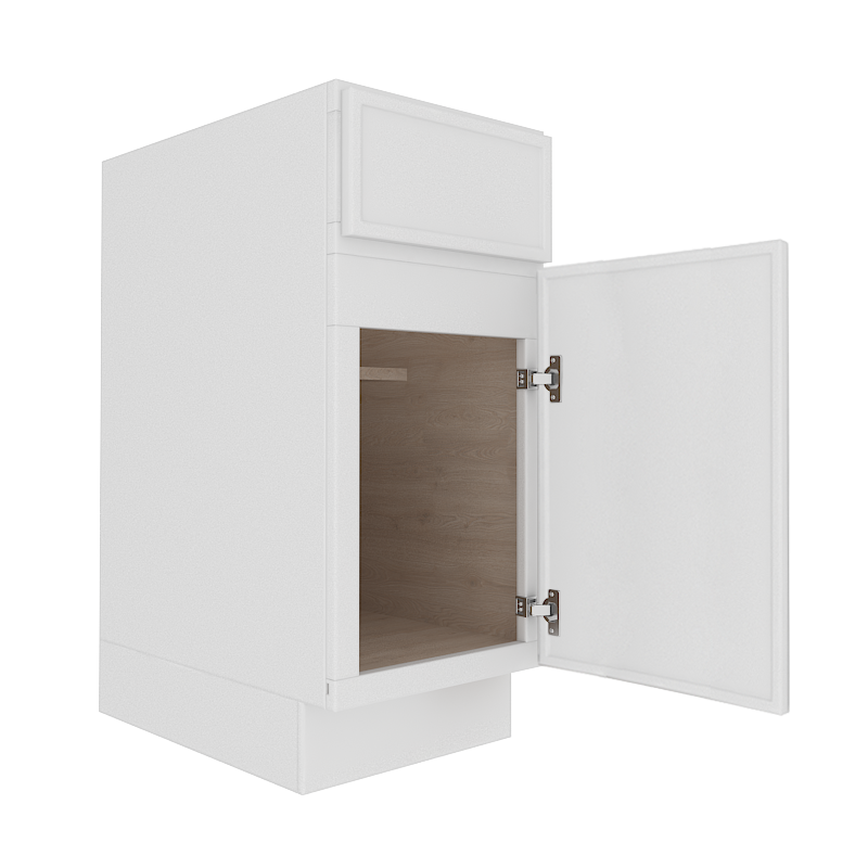Ethereal White Micro Shaker Base Cabinet with 1 Door