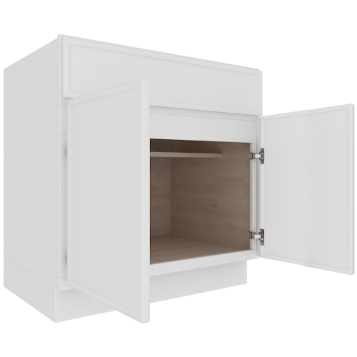 Ethereal White Micro Shaker Base Cabinet with 1 Door