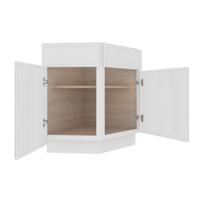 Ethereal White Micro Shaker Base Cabinet with 1 Door