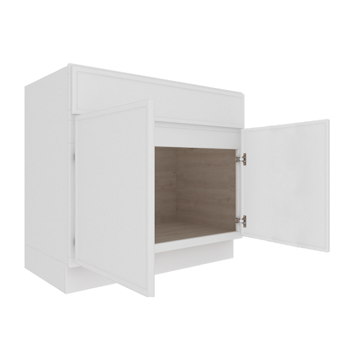 Ethereal White Micro Shaker Base Cabinet with 1 Door