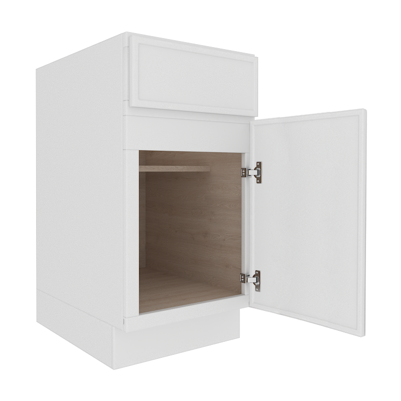 Ethereal White Micro Shaker Base Cabinet with 1 Door