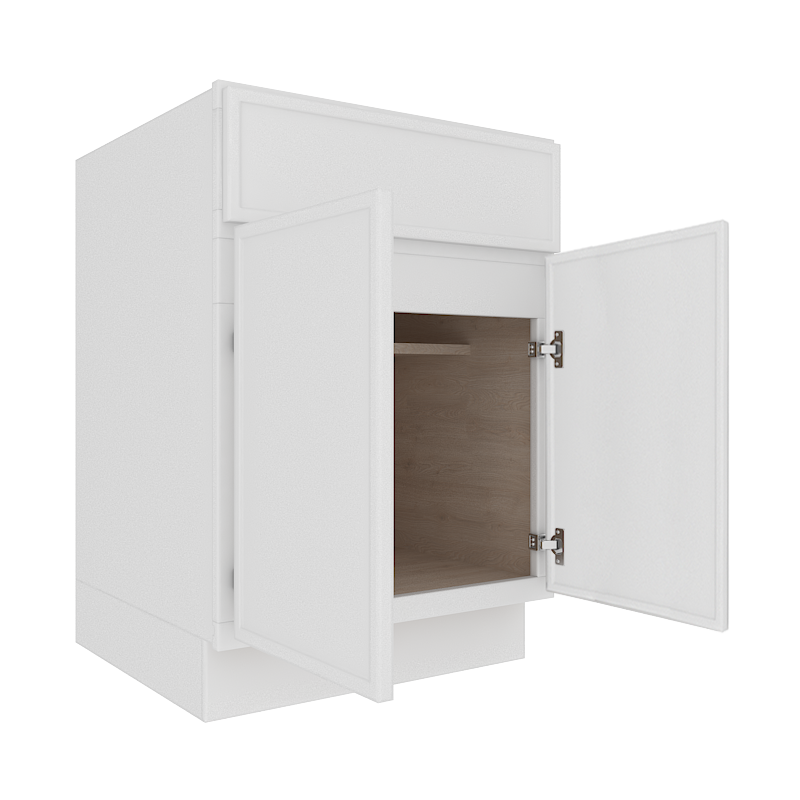 Ethereal White Micro Shaker Base Cabinet with 1 Door