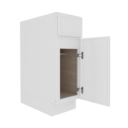 Ethereal White Micro Shaker Base Cabinet with 1 Door