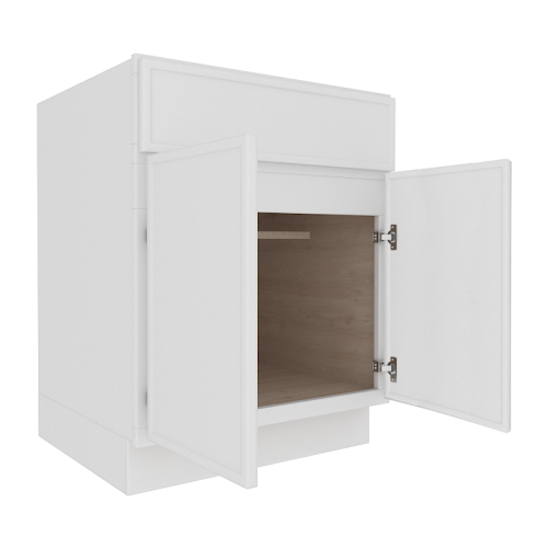 Ethereal White Micro Shaker Base Cabinet with 1 Door