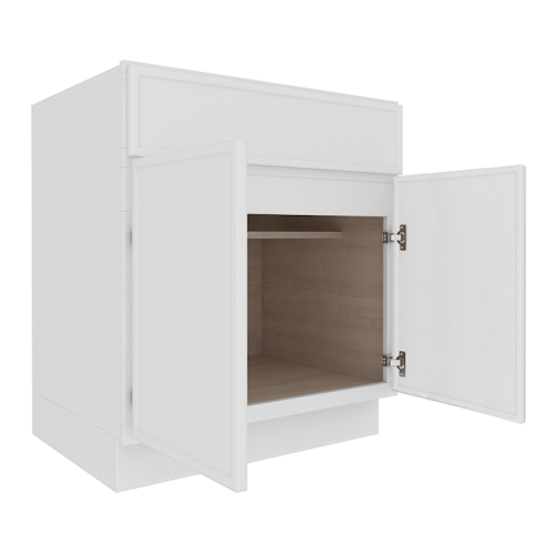 Ethereal White Micro Shaker Base Cabinet with 1 Door