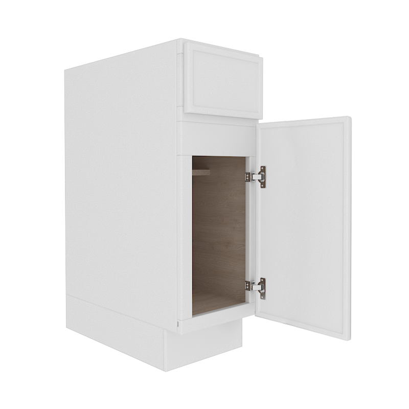 Ethereal White Micro Shaker Base Cabinet with 1 Door