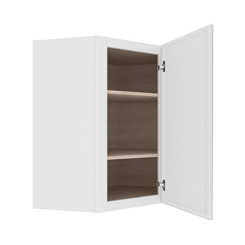 Ethereal White Micro Shaker Vanity Countertop Linen Cabinet