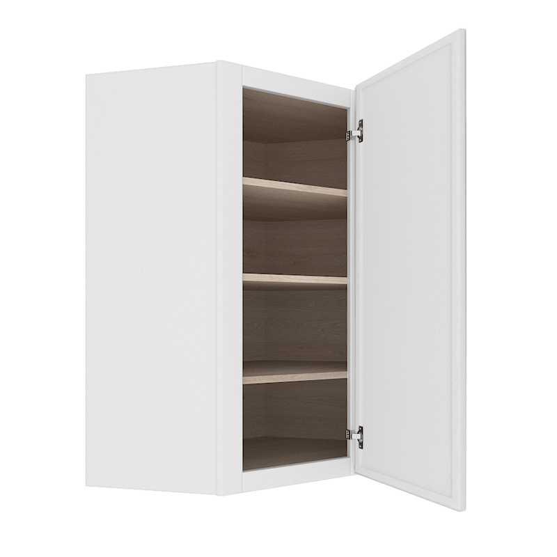 Ethereal White Micro Shaker Vanity Countertop Linen Cabinet