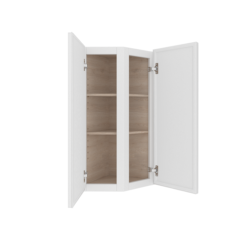 Ethereal White Micro Shaker Vanity Countertop Linen Cabinet