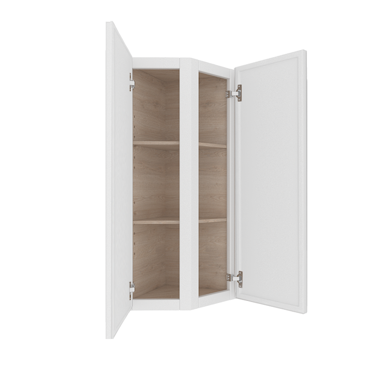 Ethereal White Micro Shaker Vanity Countertop Linen Cabinet