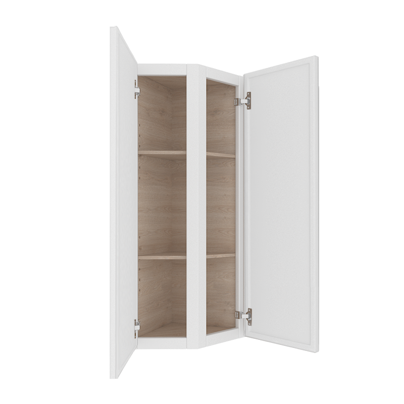 Ethereal White Micro Shaker Vanity Countertop Linen Cabinet