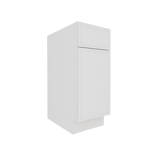 Ethereal White Micro Shaker Vanity Countertop Linen Cabinet
