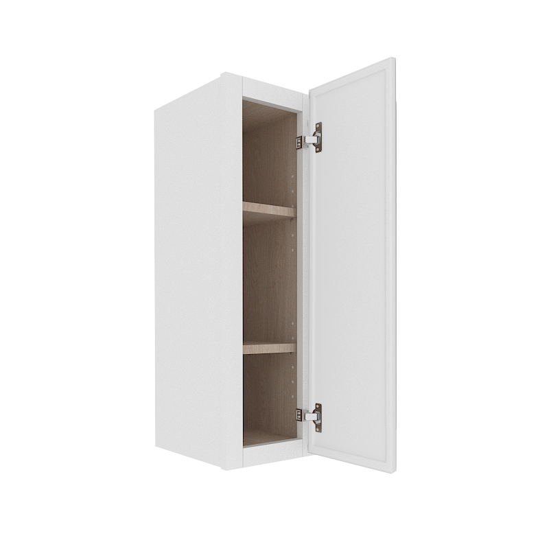 Ethereal White Micro Shaker Vanity Countertop Linen Cabinet