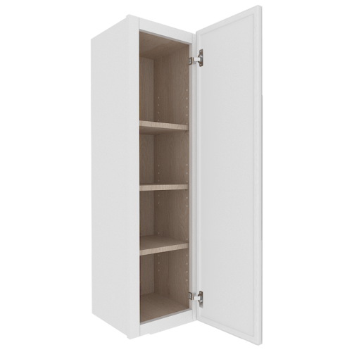 Ethereal White Micro Shaker Vanity Countertop Linen Cabinet