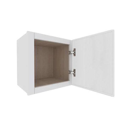 Ethereal White Micro Shaker Vanity Countertop Linen Cabinet