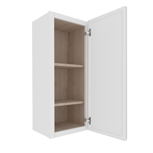 Ethereal White Micro Shaker Vanity Countertop Linen Cabinet