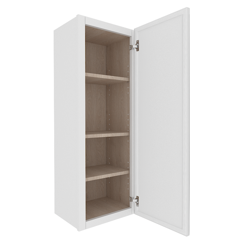 Ethereal White Micro Shaker Vanity Countertop Linen Cabinet