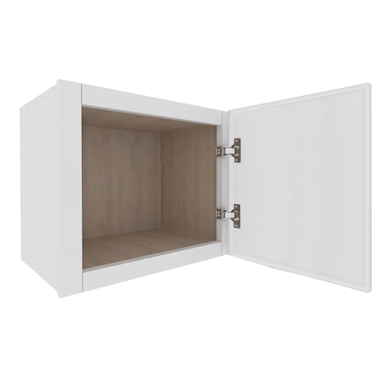 Ethereal White Micro Shaker Vanity Countertop Linen Cabinet