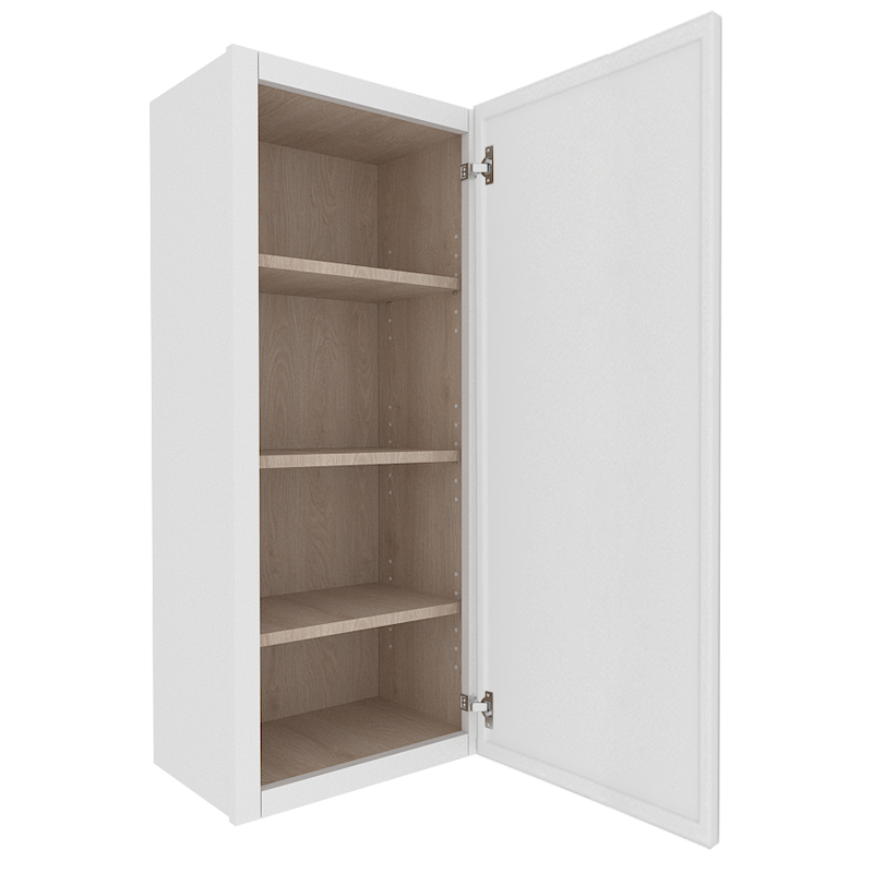 Ethereal White Micro Shaker Vanity Countertop Linen Cabinet