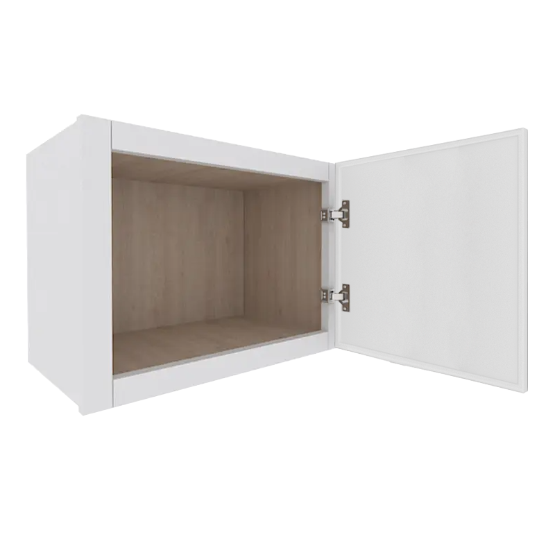 Ethereal White Micro Shaker Vanity Countertop Linen Cabinet