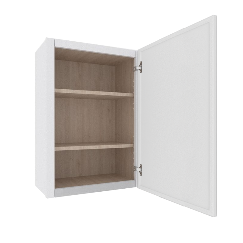 Ethereal White Micro Shaker Vanity Countertop Linen Cabinet