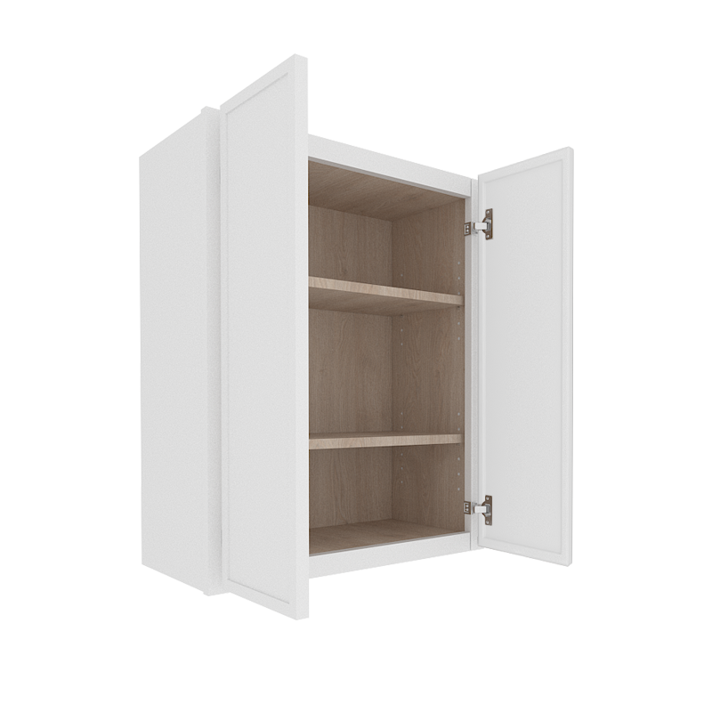 Ethereal White Micro Shaker Vanity Countertop Linen Cabinet