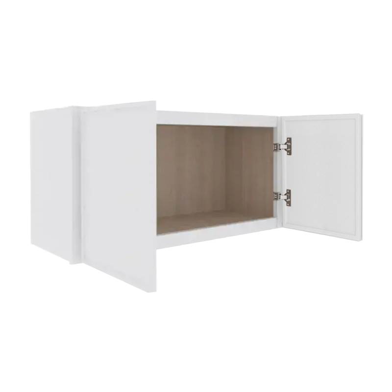 Ethereal White Micro Shaker Vanity Countertop Linen Cabinet