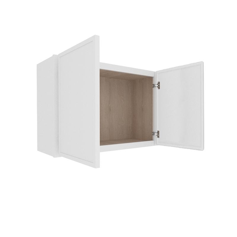 Ethereal White Micro Shaker Vanity Countertop Linen Cabinet