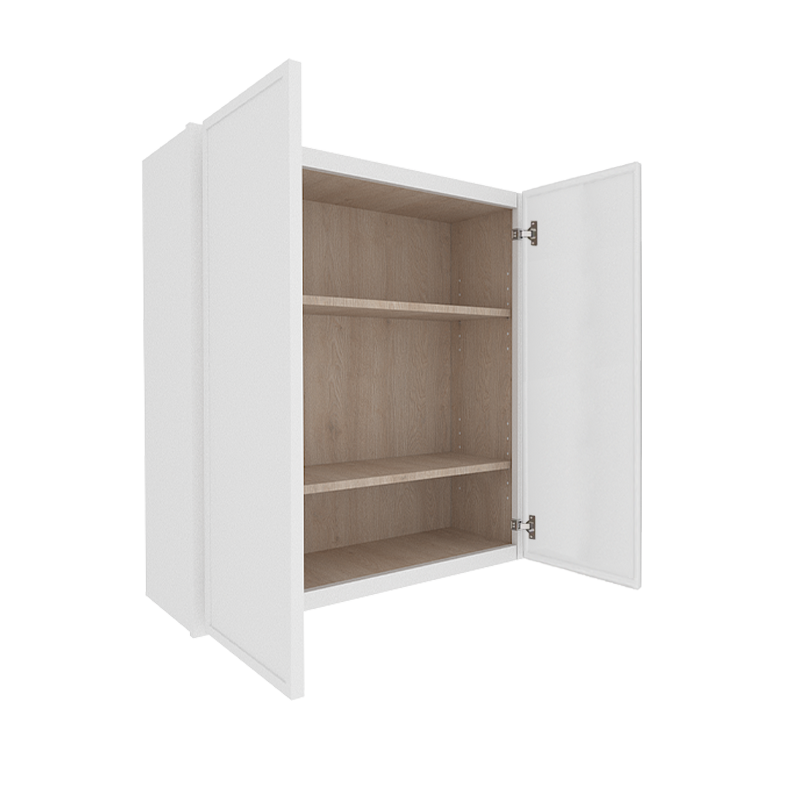 Ethereal White Micro Shaker Vanity Countertop Linen Cabinet