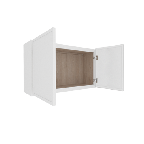 Ethereal White Micro Shaker Vanity Countertop Linen Cabinet