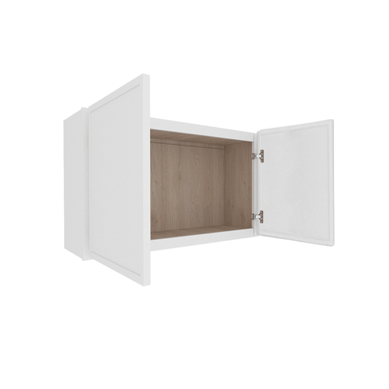 Ethereal White Micro Shaker Vanity Countertop Linen Cabinet