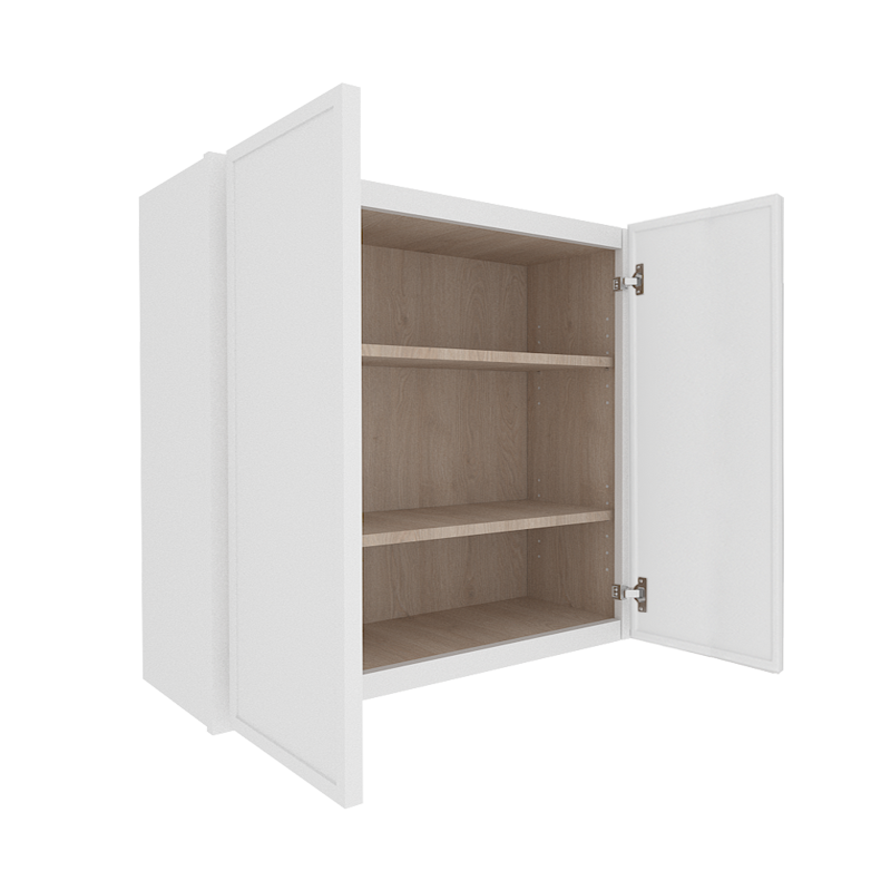 Ethereal White Micro Shaker Vanity Countertop Linen Cabinet