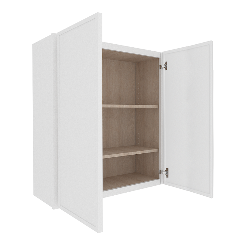 Ethereal White Micro Shaker Vanity Countertop Linen Cabinet