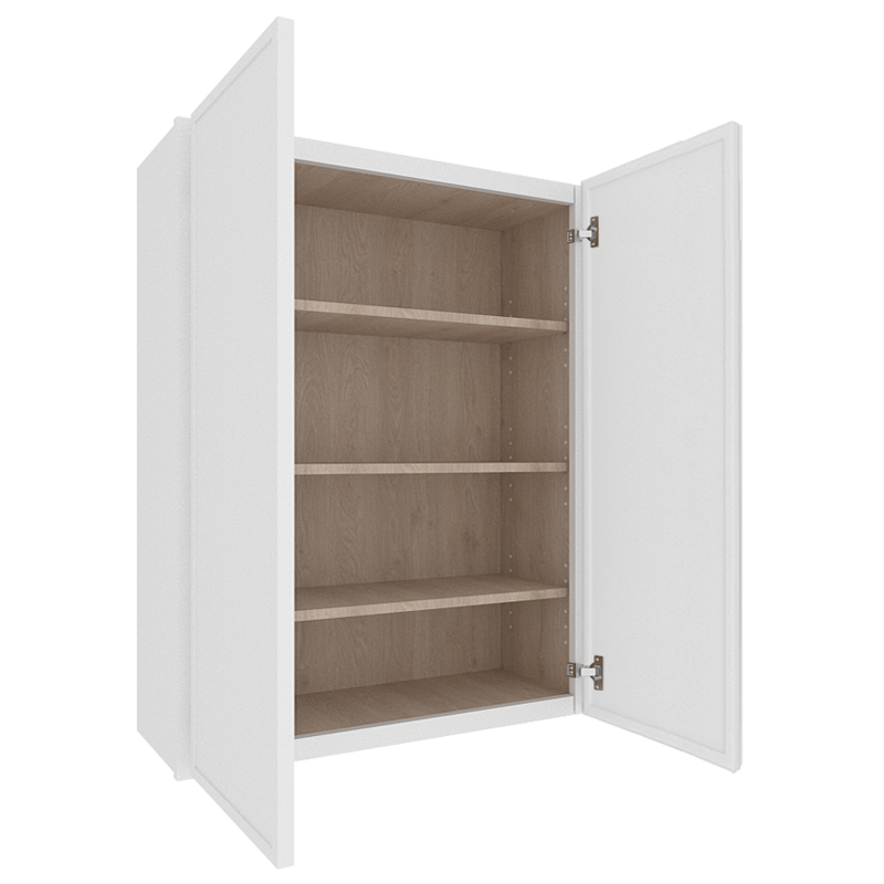 Ethereal White Micro Shaker Vanity Countertop Linen Cabinet