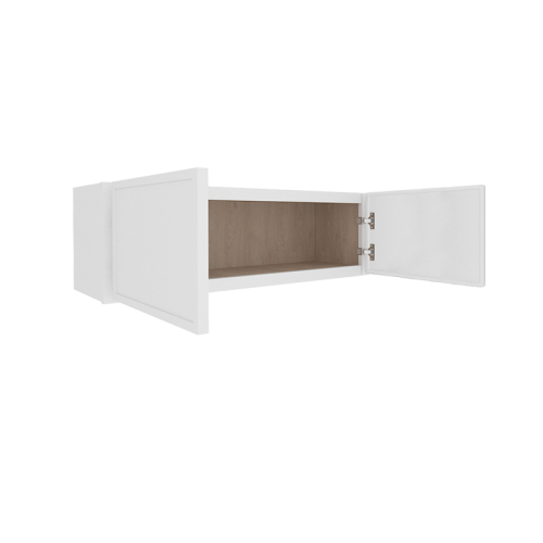 Ethereal White Micro Shaker Vanity Countertop Linen Cabinet