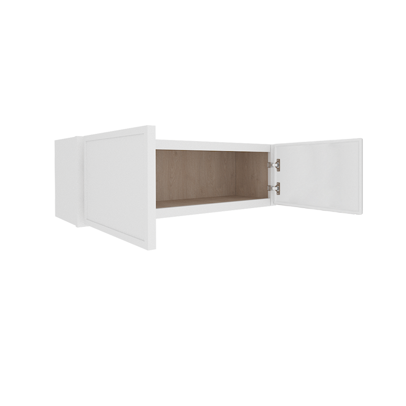 Ethereal White Micro Shaker Vanity Countertop Linen Cabinet