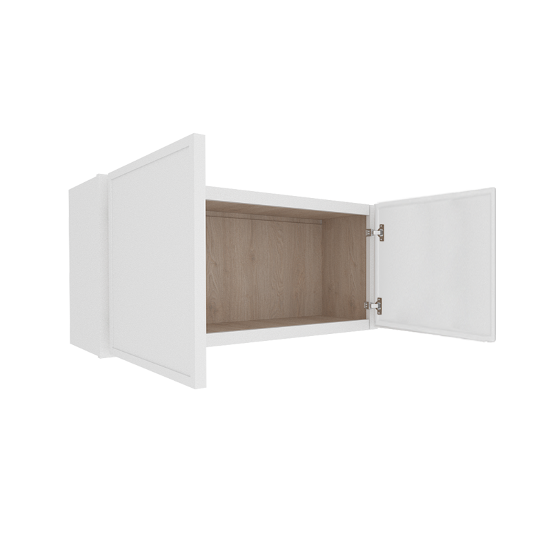 Ethereal White Micro Shaker Vanity Countertop Linen Cabinet