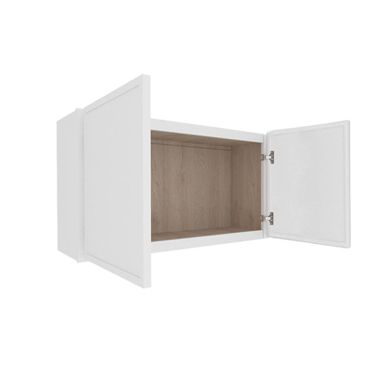 Ethereal White Micro Shaker Vanity Countertop Linen Cabinet