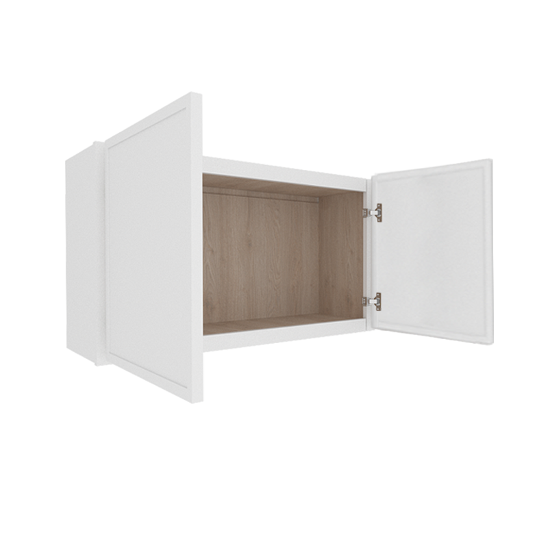 Ethereal White Micro Shaker Vanity Countertop Linen Cabinet