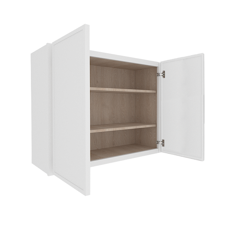 Ethereal White Micro Shaker Vanity Countertop Linen Cabinet