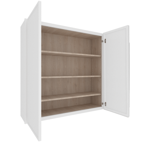 Ethereal White Micro Shaker Vanity Countertop Linen Cabinet