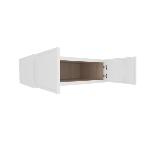 Ethereal White Micro Shaker Vanity Countertop Linen Cabinet