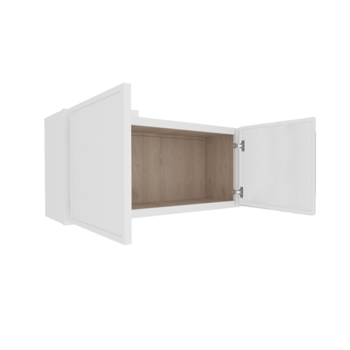 Ethereal White Micro Shaker Vanity Countertop Linen Cabinet