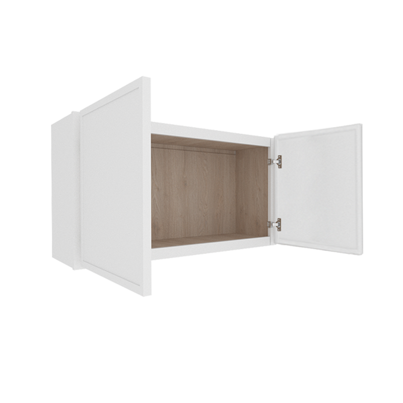 Ethereal White Micro Shaker Vanity Countertop Linen Cabinet