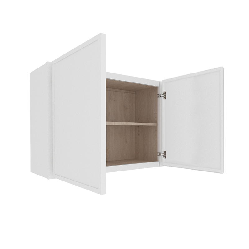 Ethereal White Micro Shaker Vanity Countertop Linen Cabinet