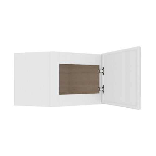 Ethereal White Micro Shaker Vanity Countertop Linen Cabinet